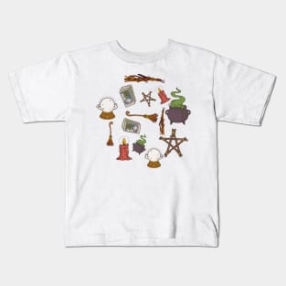 the wizard's equipment Kids T-Shirt